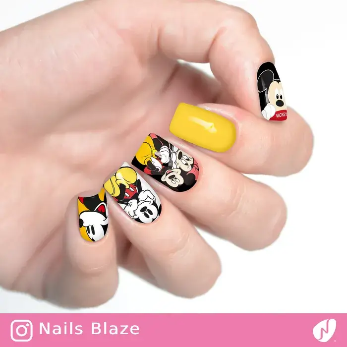 pastel mickey nails for Disney 🏰~~🌈☀️☁️ | Gallery posted by Maria🌷 |  Lemon8