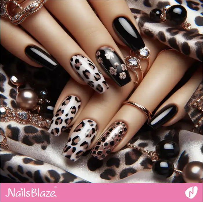Luxury Leopard Print Nails | Animal Print Nails - NB4336