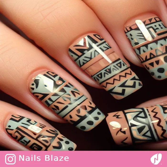 Aztec Nails | Tribal - NB322