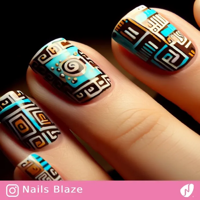Aztec Nails | Tribal - NB323