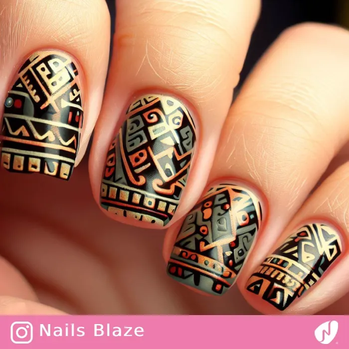 Aztec Nails | Tribal - NB324
