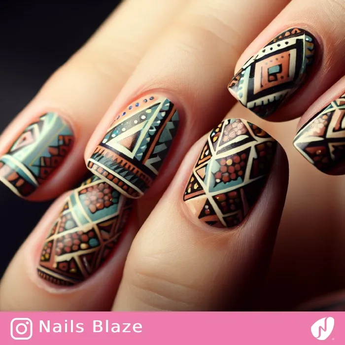 Aztec Nails | Tribal - NB326
