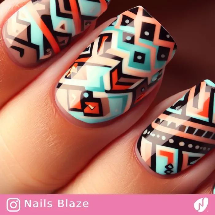 Aztec Nails | Tribal - NB327