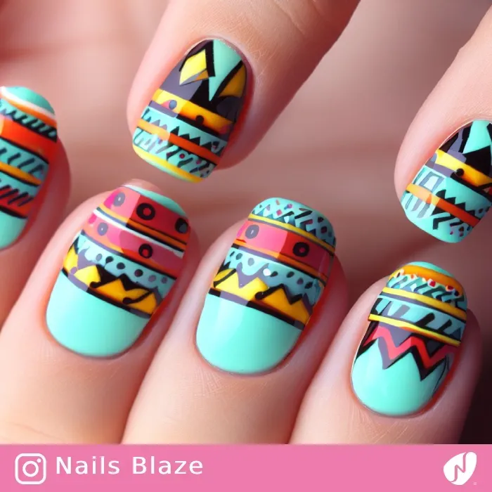 Aztec Nails | Tribal - NB340