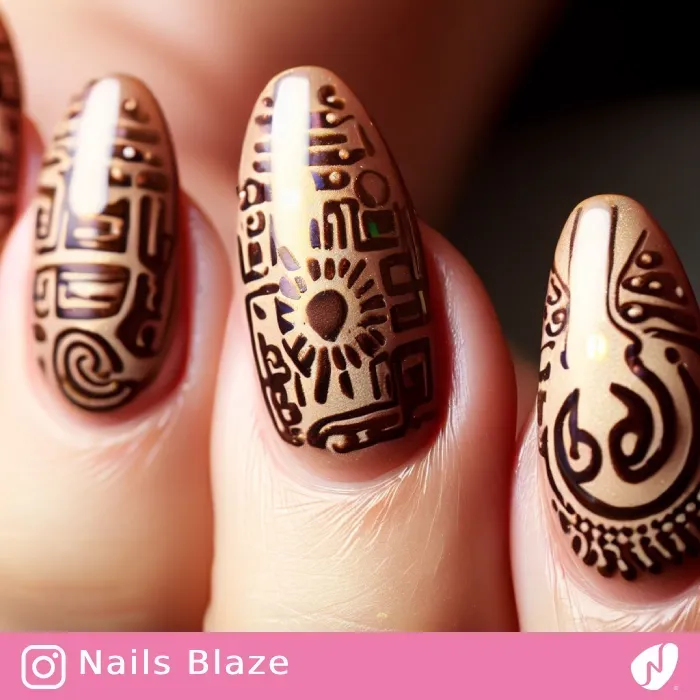 Aztec Nails | Tribal - NB341