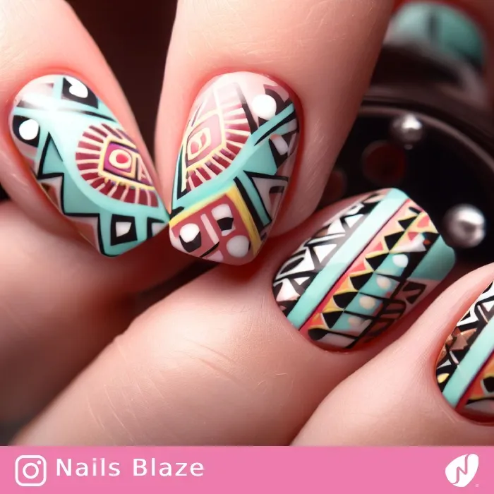 Aztec Nails | Tribal - NB344