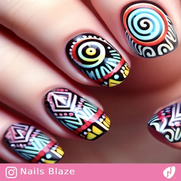 Aztec Nails | Tribal - NB347