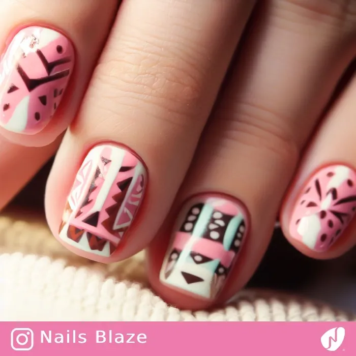 Aztec Nails | Tribal - NB349