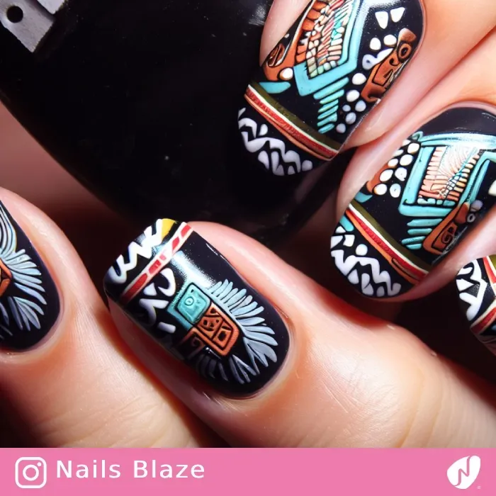 Aztec Nails | Tribal - NB350