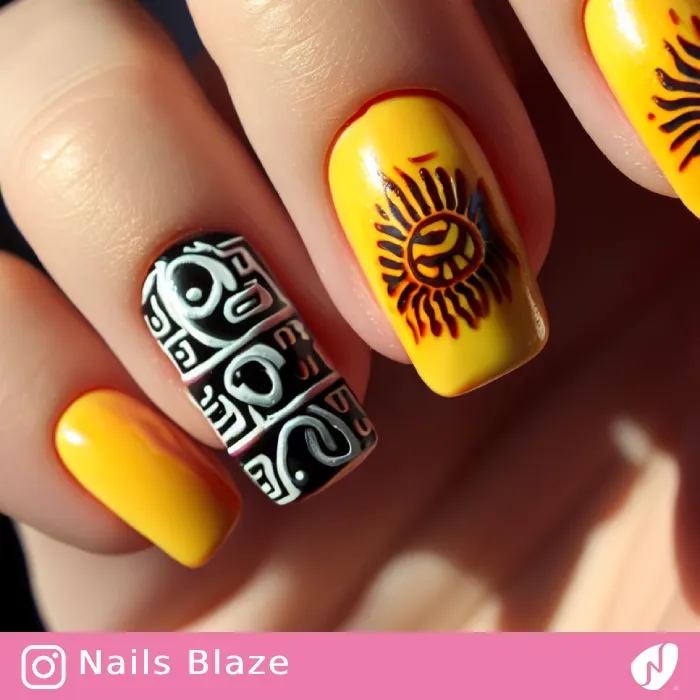 Aztec Nails | Tribal - NB357