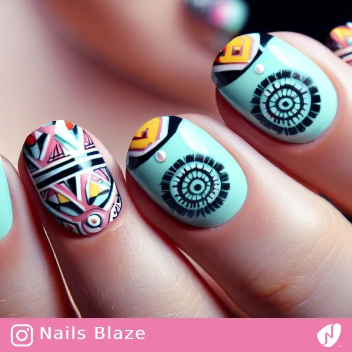 Aztec Nails | Tribal - NB364