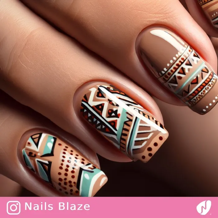 Aztec Nails | Tribal - NB365