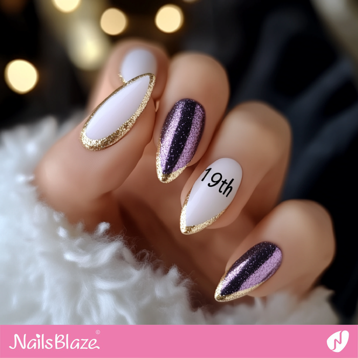 Stylish Birthday Nails Design | 19th Birthday Nails - NB6868