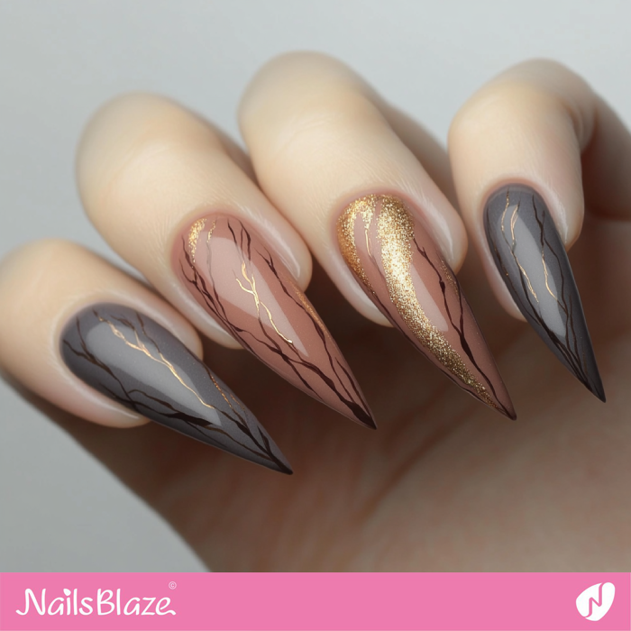 Embellished Stiletto Nails for Birthday | Classy Birthday Nails - NB6166