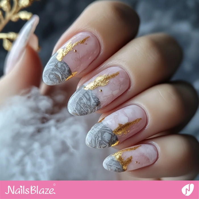 Marble Tips Nail Design for a Classy Look | Classy Nails - NB5574