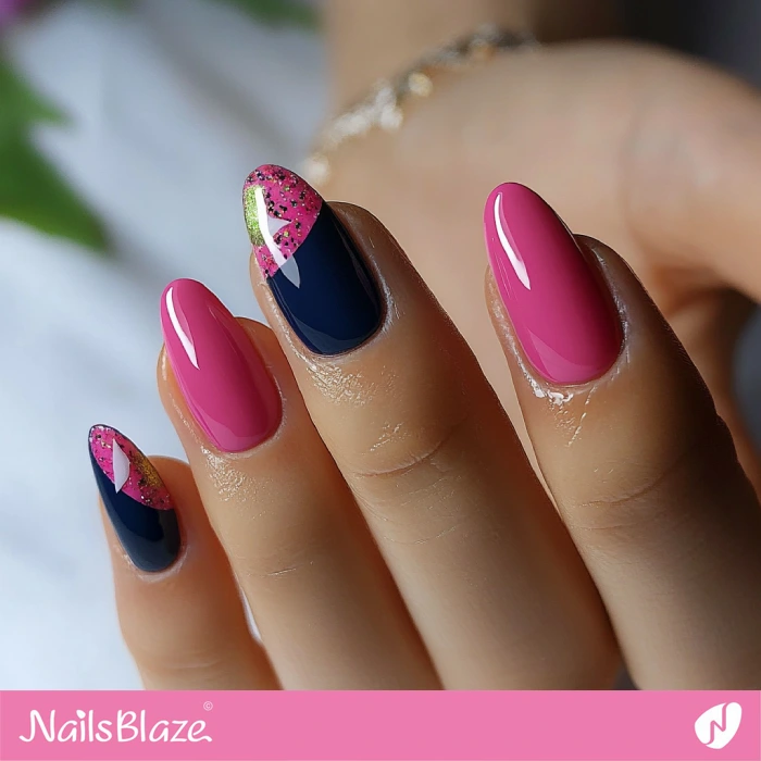 Classy Nails in Pink and Blue | Classy Nails - NB5578