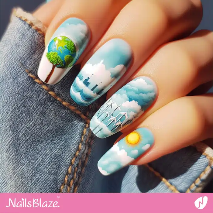 Cloud Nail Design Ideas