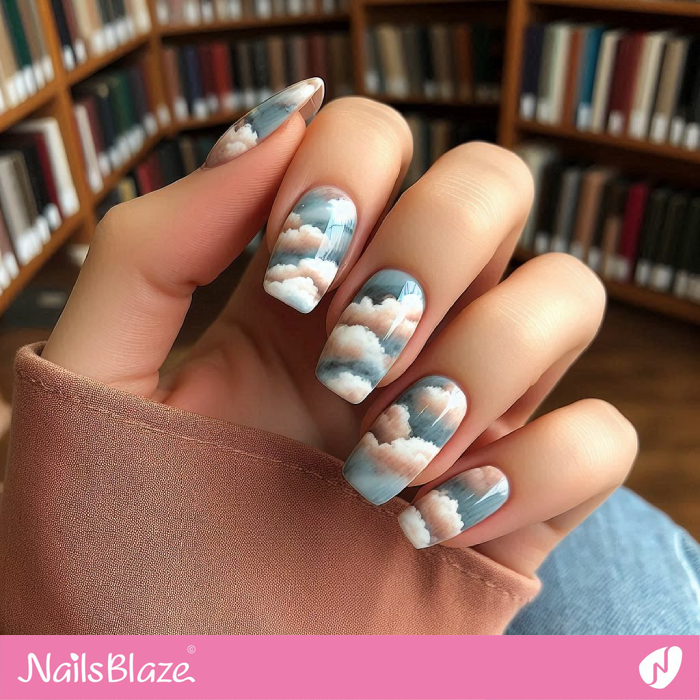 Cloudy Nail Theme | Cloud Nails - NB5085