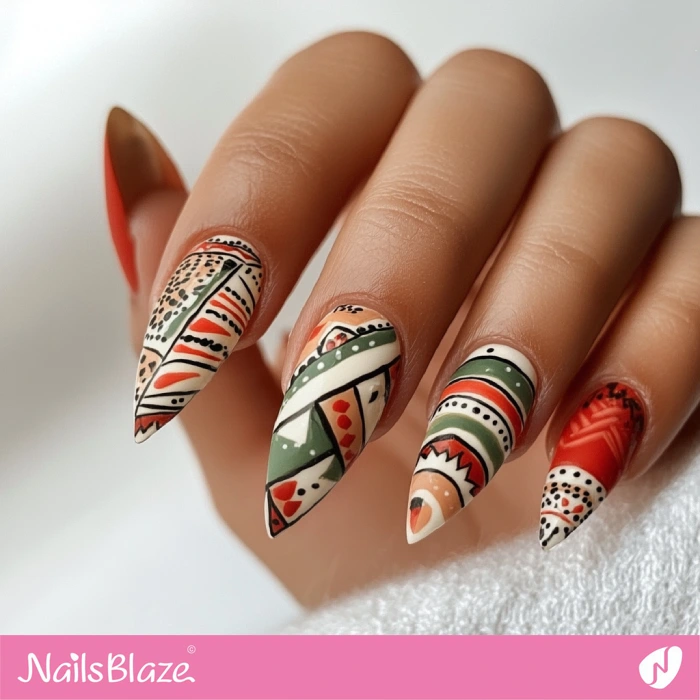 Bohemian-inspired Nails Design | Boho Nails - NB5480