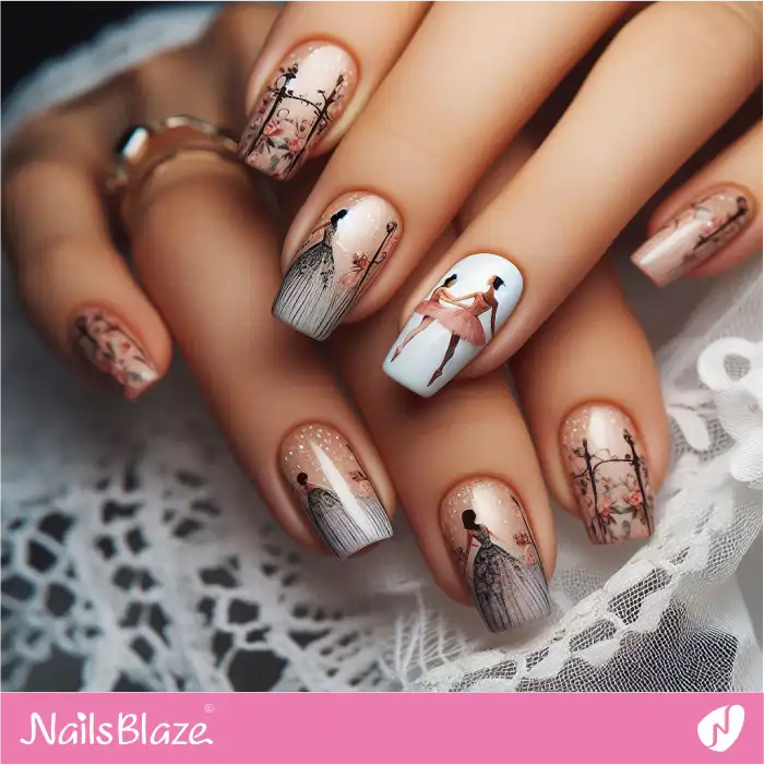 Nails Design for International Festival Ballet | Dance Nails - NB4891