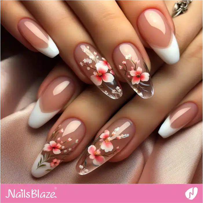 Luxury Easter Nail Design with Flowers | Easter Nails - NB3625