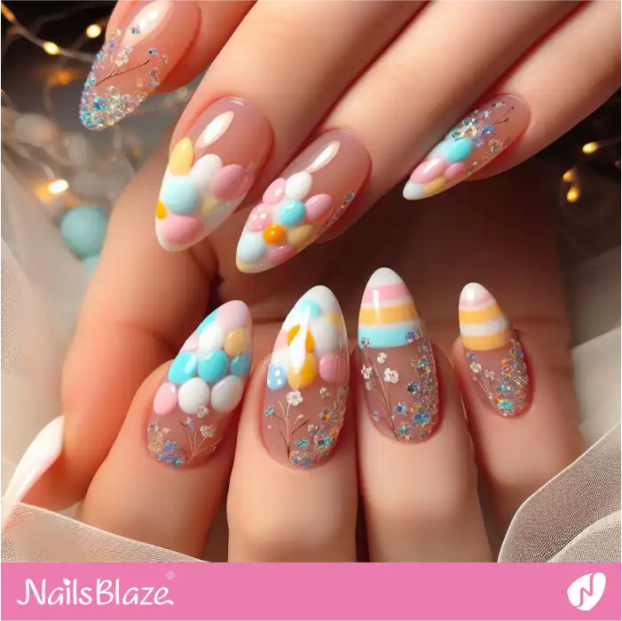 Easter Bling Nails Style | Easter Nails - NB3697