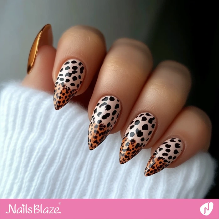 Cute Leopard Print Manicure Design for Fall | Fall Nails - NB5536