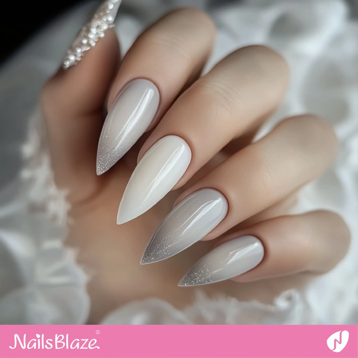 Fall Wedding Pebble Gray Nails Design | Fall Nails - NB5650