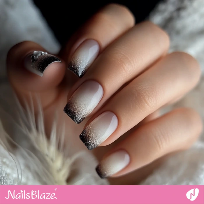 Shimmer Design Fall Wedding Ombre French | Fall Nails - NB5617