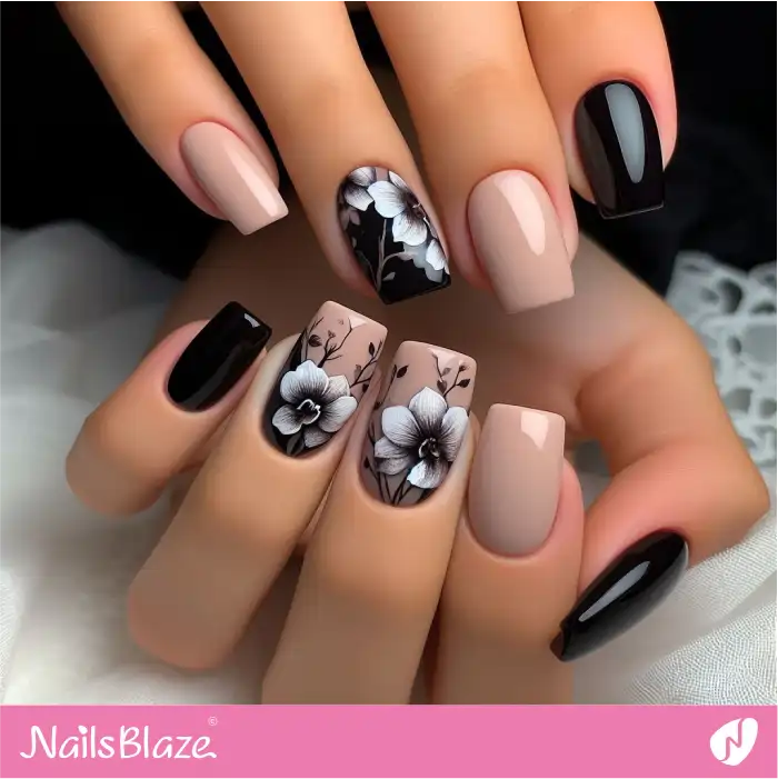 Elegant Orchid Nails | Flower Nails - NB3929