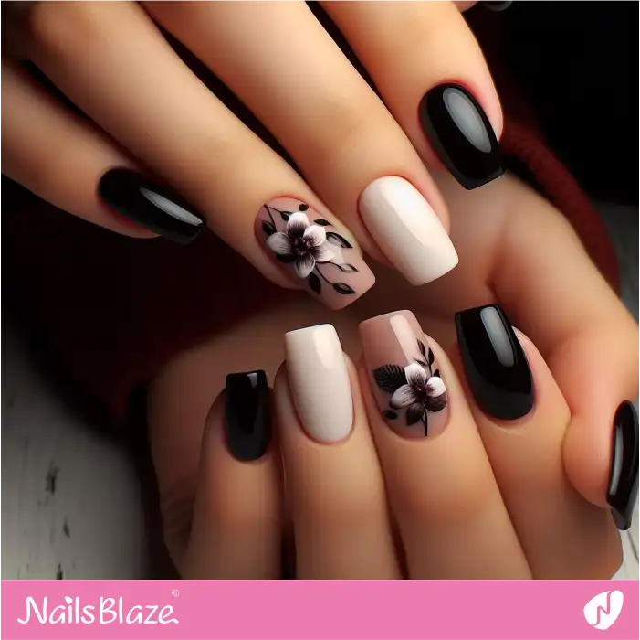 Orchid Flower Design on Nails | Flower Nails - NB3925