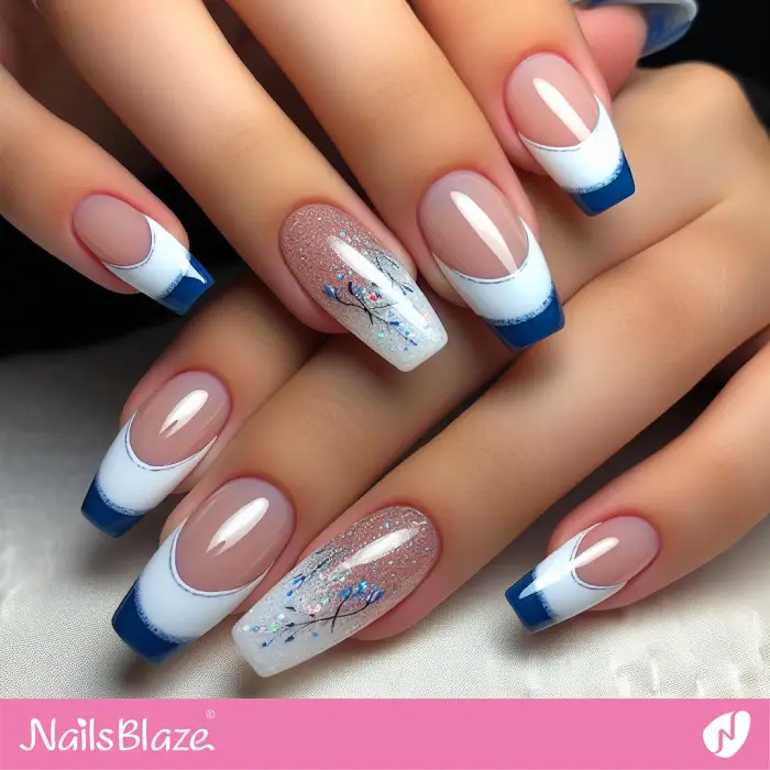 Double Line French Nails 