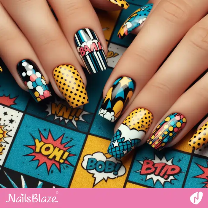 Graffiti Nails Vintage Polka Dots Design | Graffiti Nails - NB3322