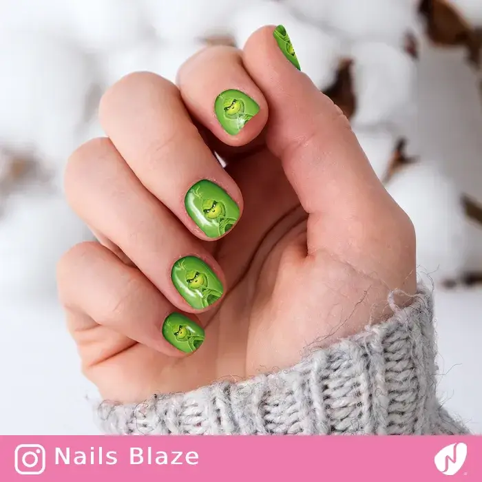 Grinch | Cartoon Nails - NB245