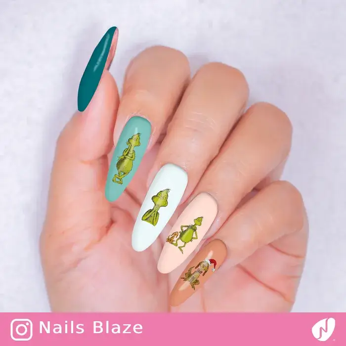 Grinch | Cartoon Nails - NB247