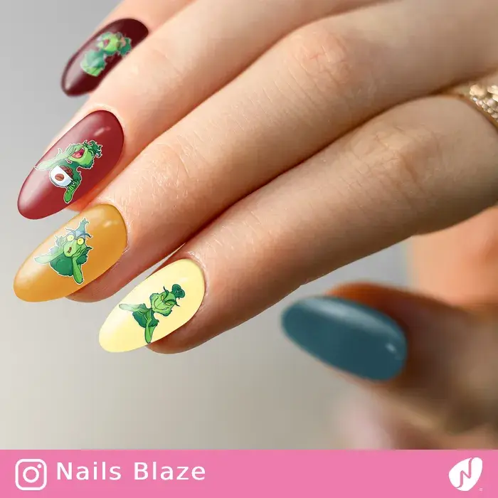 Grinch | Cartoon Nails - NB249