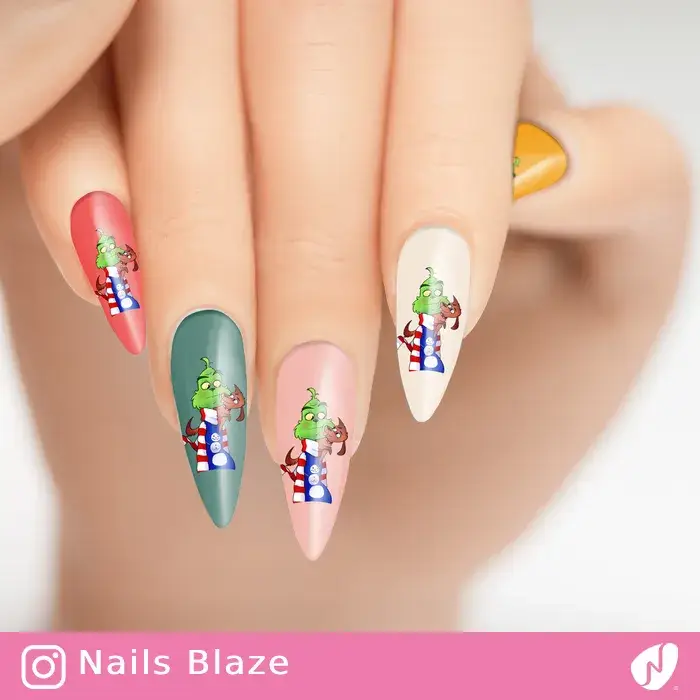 Grinch | Cartoon Nails - NB251