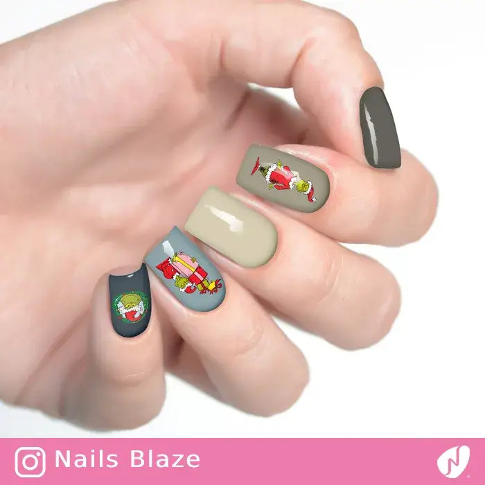 Grinch | Cartoon Nails - NB253