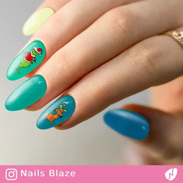 Grinch | Cartoon Nails - NB259