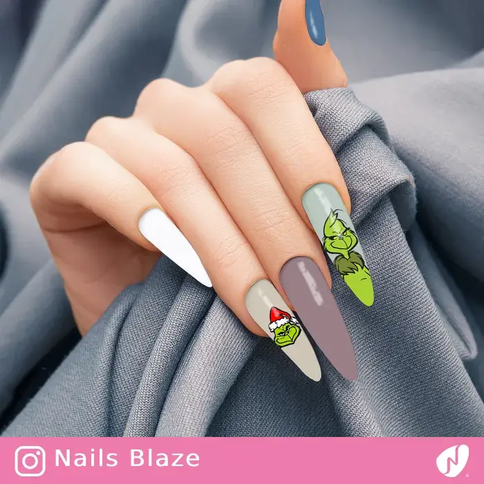 Grinch | Cartoon Nails - NB263