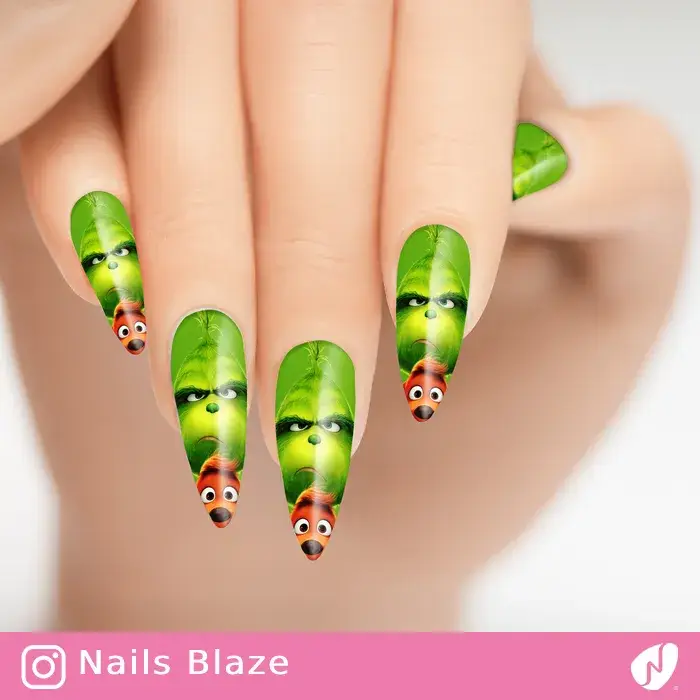 Grinch | Cartoon Nails - NB271