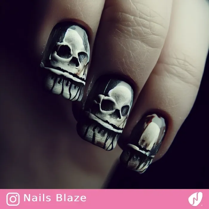 Skeleton Nails | Halloween - NB367