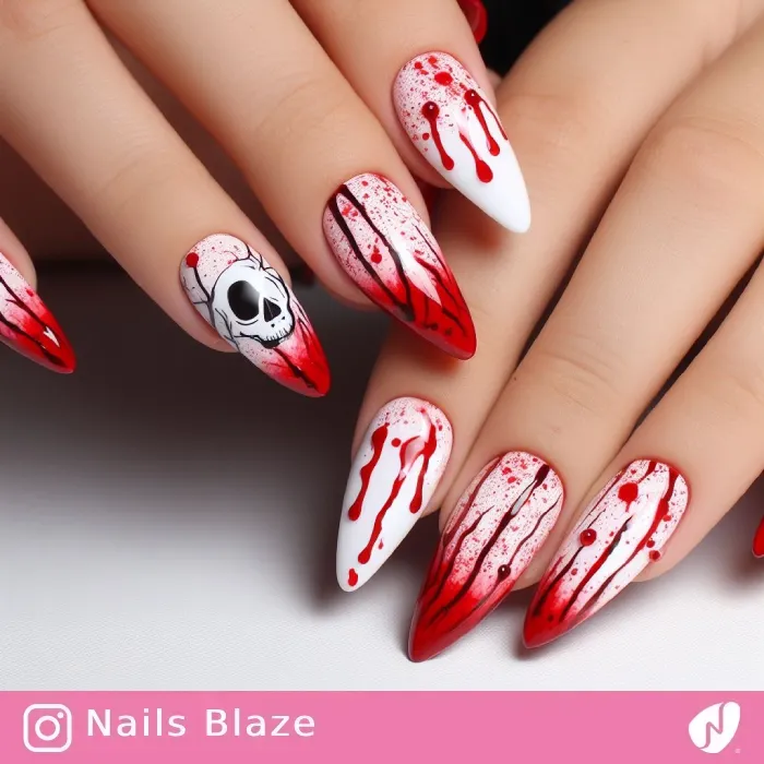 Blood Nails | Halloween - NB372