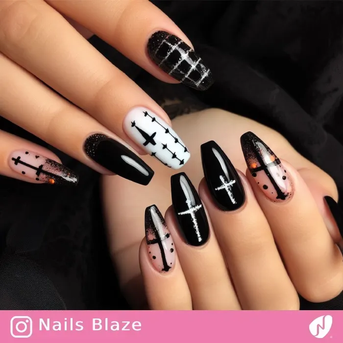 Cross Nails | Halloween - NB377