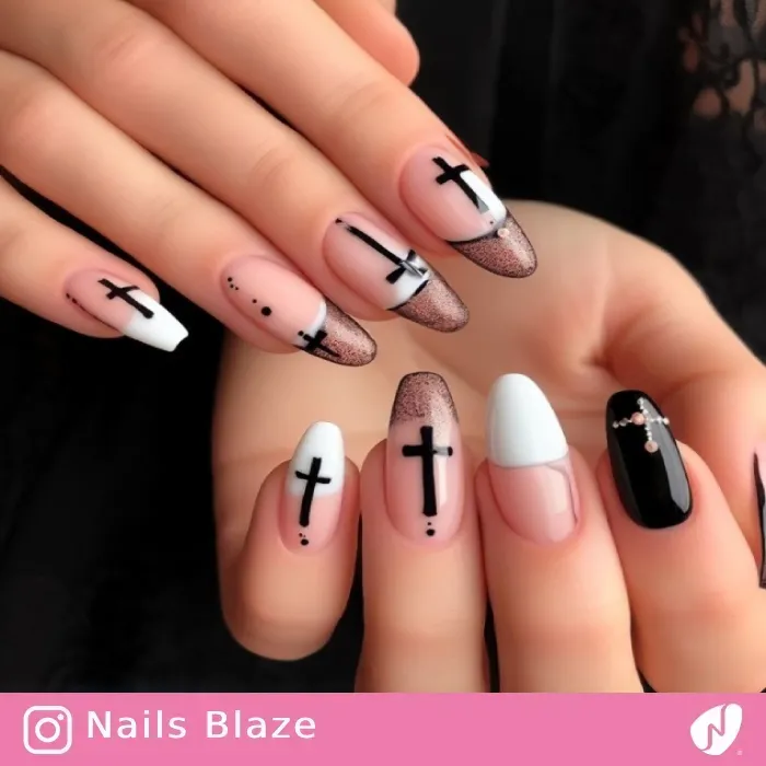 Cross Nails | Halloween - NB381
