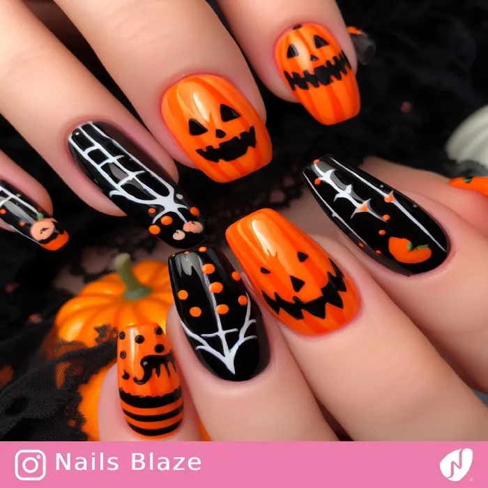 Pumpkin Nails | Halloween - NB383