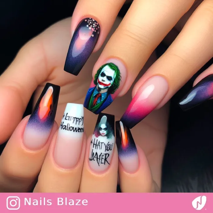 Joker Nails | Halloween - NB386