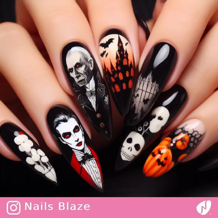 Vampire Nails | Halloween - NB388
