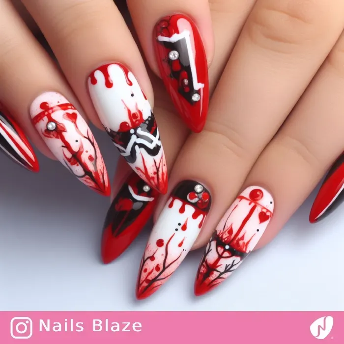 Blood Nails | Halloween - NB390