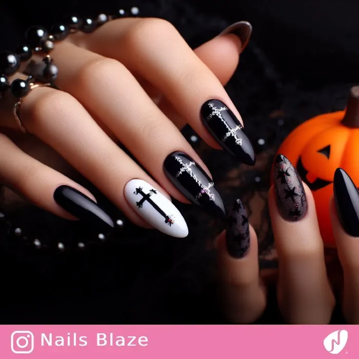 Cross Nails | Halloween - NB392